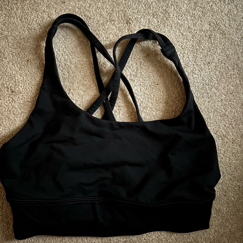 Lululemon Black Sports Bra with Crisscross Straps